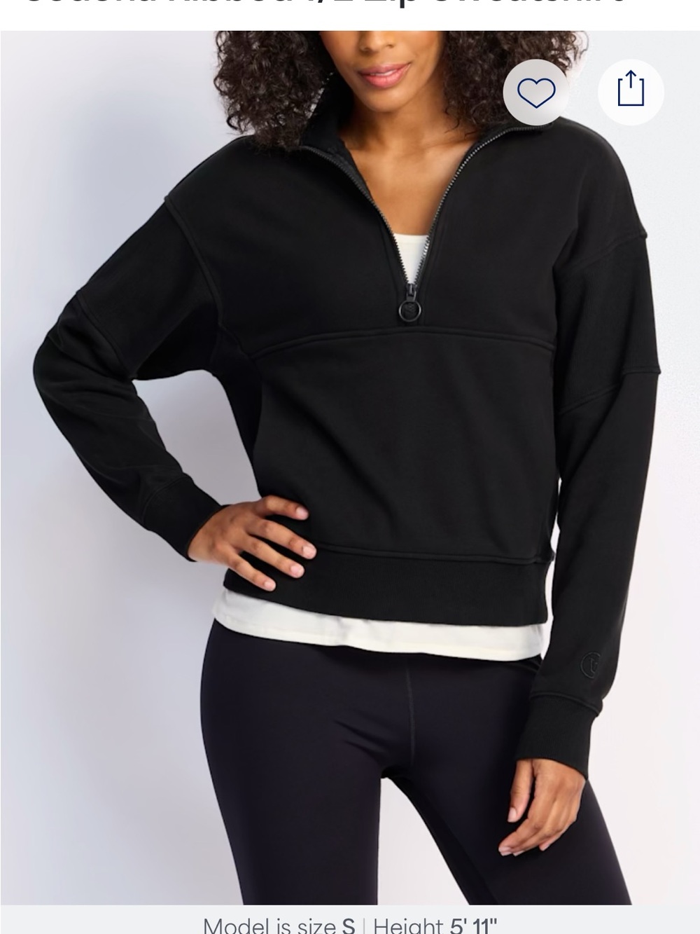 Vuori Sedona Half-Zip Pullover - Black